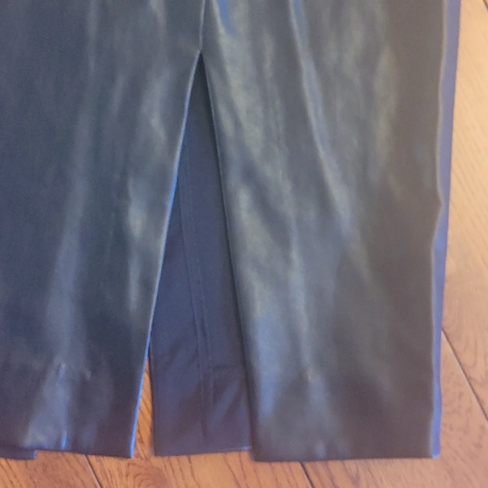 Aritzia Jax Vegan Leather Skirt with slit - Picture 2 of 9